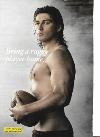 Dimitri Szarzewski Dieu Du Stade feature Playgirl UK